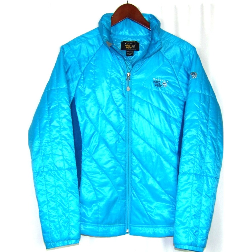 Mountain Hardwear Zip-Up Light Blue Insulated Quilted Puffer Jacket Women's MED